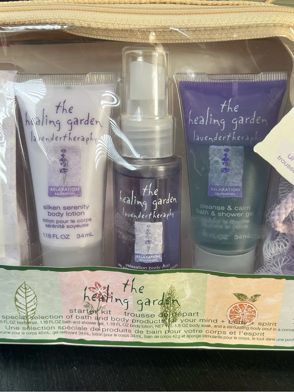 The Healing Garden Lavender Therapy Un Stress Starter Kit Gift Set. Vintage New